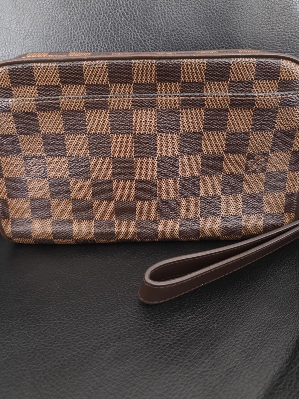 Louis Vuitton Brown Damier Ebene Clutch Wristlet - Picture 2 of 9
